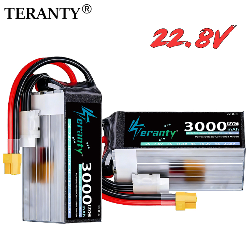 Drone Battery 6S - بطارية ليثيوم بوليمر TERANTY 6S 22.8