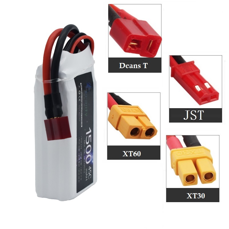 3S 11.1V يبو بطارية عمداء XT60 - مراجعة Drone Battery 4S وسعره